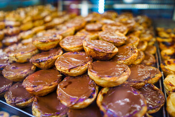 sweets pastries from the bakery in lisbon portugal city 