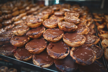 sweets pastries from the bakery in lisbon portugal city 