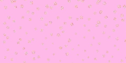 Light multicolor vector doodle pattern with flowers.