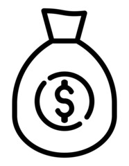 Money Flat Icon Isolated On White Background