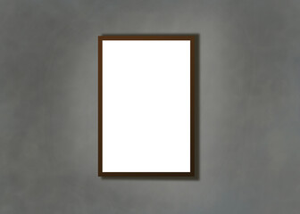 Mock up template picture frame on wall