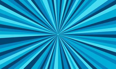 Vintage pop art blue background. Banner vector illustration