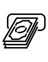 Atm Flat Icon Isolated On White Background