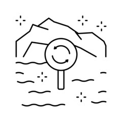 ecotope system line icon vector illustration