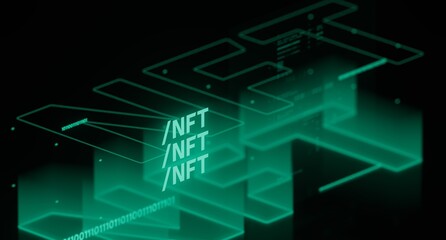 NFT non fungible token, crypto art, crypto currency web 3 defi technology	
