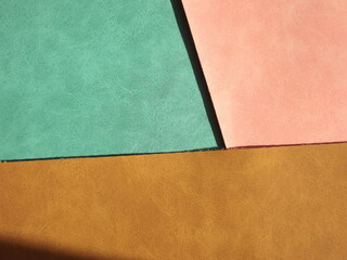 beige pink green suede as the background. High quality photo