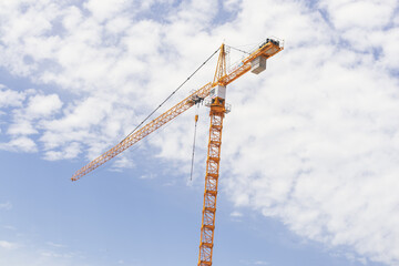 construction crane against sky
