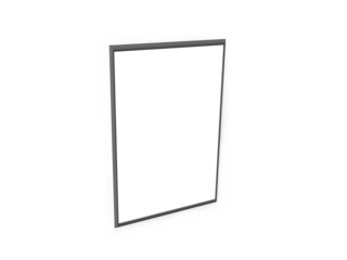 Portrait Poster 3D Illustration Mockup Scene