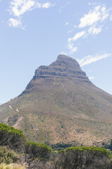 landscape with sky and clouds Lions Head Cape Town South Africa