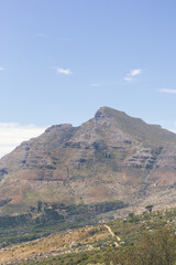 landscape with sky and clouds Devils Peak Cape Town South Africa