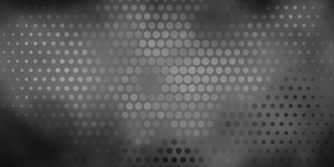 Light Gray vector background with bubbles.