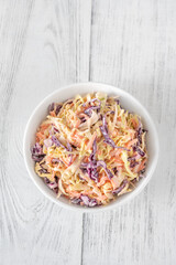 Bowl of Coleslaw salad