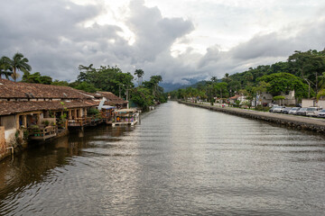 Fototapeta na wymiar Paraty river in the village