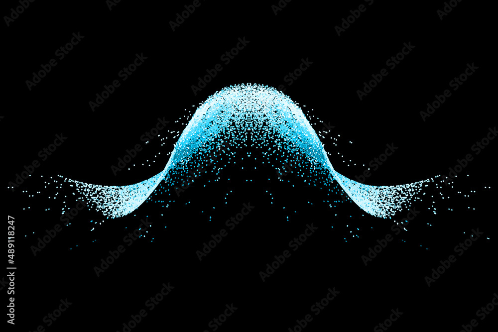 Poster abstract luminescence wave particles internet technology big data background
