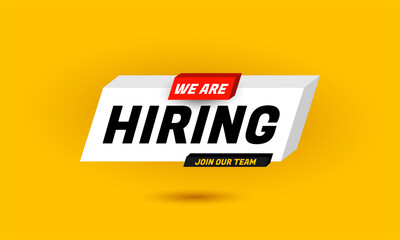 vector creative hiring recruitment open vacancy design info background