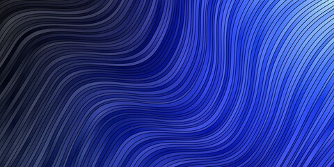 Dark BLUE vector background with lines.