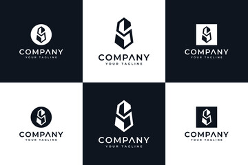 set of letter s logo creative design