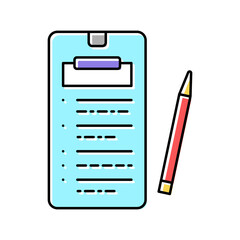 online education application color icon vector illustration