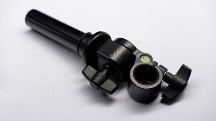 Over head arm bracket center column for camera tripod 