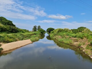 rio lago na fazenda