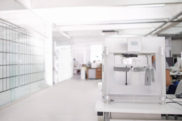 This is the way of the future. Shot of a 3d printer.