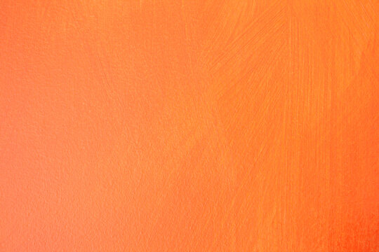 Abstract Blank Orange Wall Texture Background, Artistic Orange Paint Pattern Background