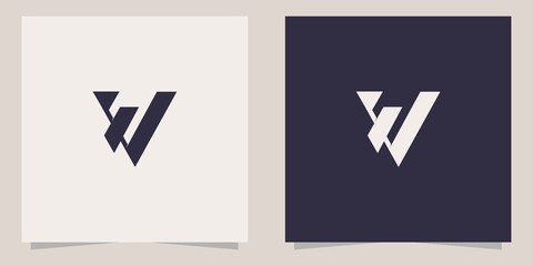 letter ve logo design template