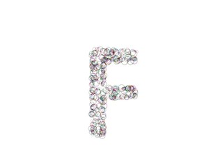 Bubble Themed Font Letter F