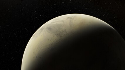 planet suitable for colonization, earth-like planet in far space, planets background 3d render