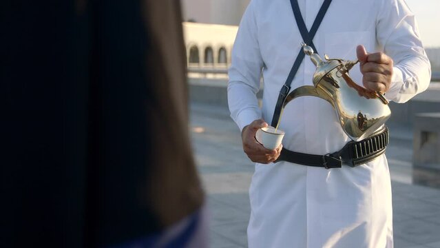 Traditional tea (karak) in doha, qatar