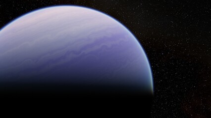 planet suitable for colonization, earth-like planet in far space, planets background 3d render