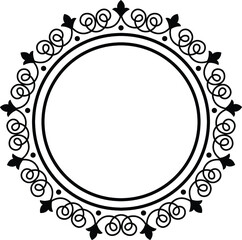 frame with floral ornament
