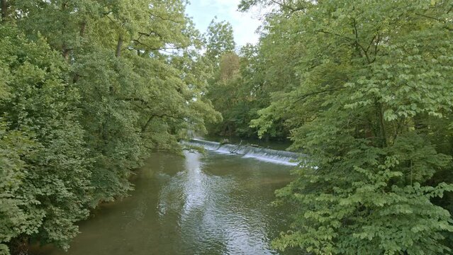 Ilm River, Park an Der Ilm. Weimar, Germany