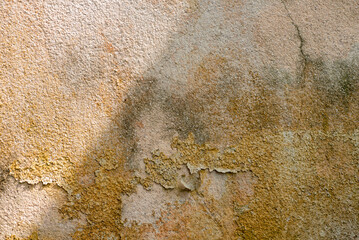 Old cement walls and faded paint