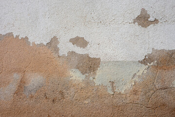 Old cement walls and faded paint