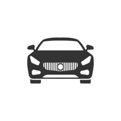 Car front icon design template vector isolated illustration