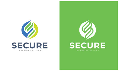 Secure - S Letter Logo Template - Eco Friendly Logo