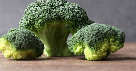 A close-up image of broccoli. Fresh vegetables that are good for your health.
