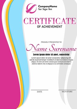 Modern employee of the month certificate	