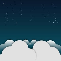 Night Arabic Desert Camel Caravan Muslim Islamic Culture Illustration