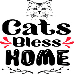 Cat T-shirt and SVG Design 