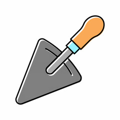 spatula tool color icon vector illustration