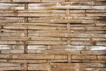 Bamboo wood stripe weave texture pattern for rustic background