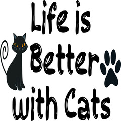 Cat T-shirt and SVG Design 