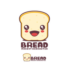 cute bread cartoon mascot, suitable for, logos, prints, stickers, etc