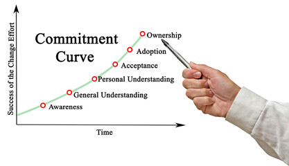 Presenting Commitment Curve over Time