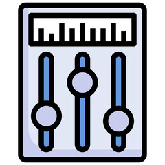 EQUALIZER filled outline icon,linear,outline,graphic,illustration