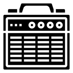 AMPLIFIER glyph icon,linear,outline,graphic,illustration © Peem