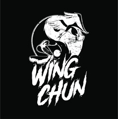 wing chun vector logo