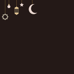 vector illustration design of A4 paper in brown and beige colors. suitable for posters, templates, flyers, banners, flyers, promos, discounts and Ramadan product packaging.